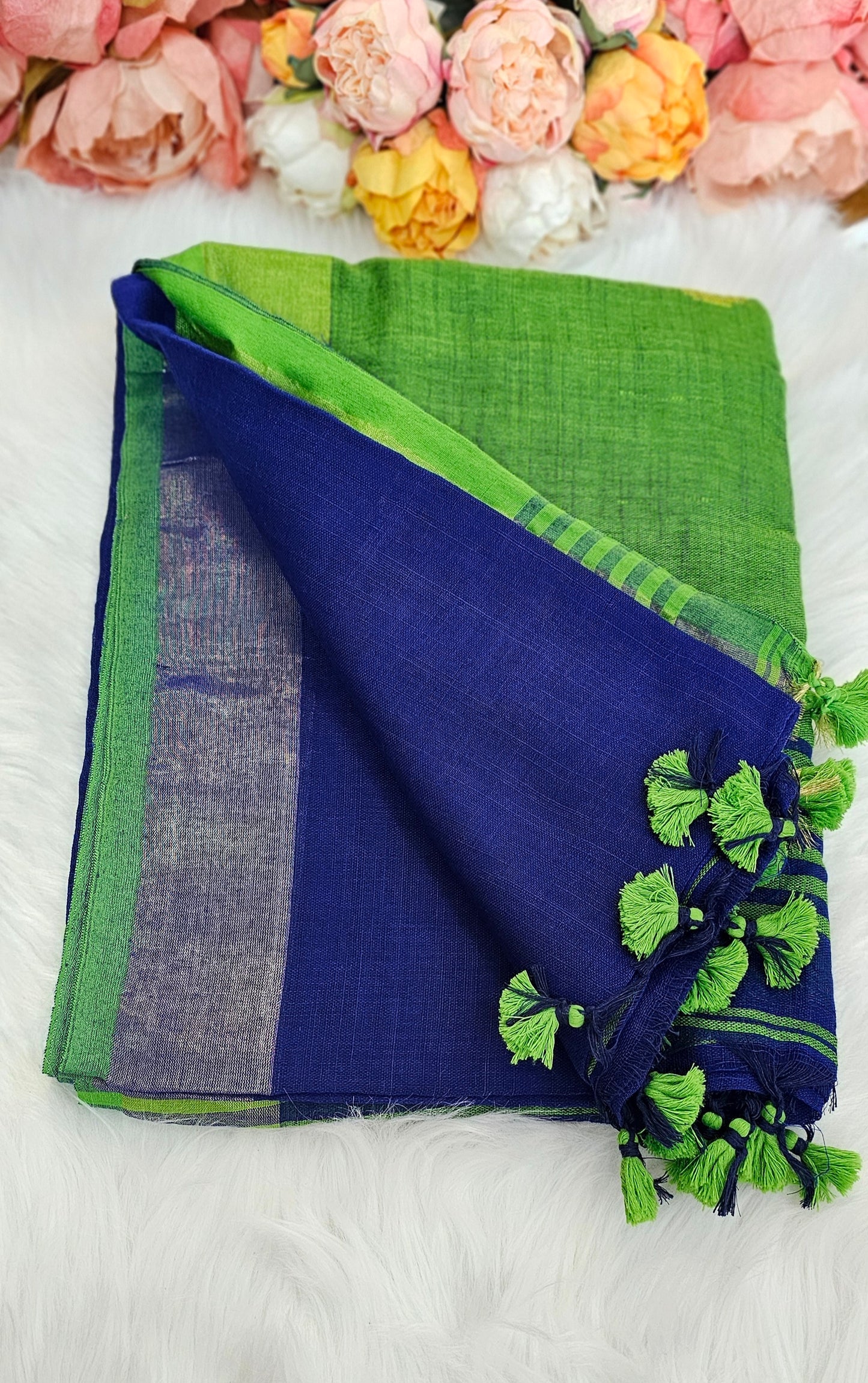 Stunning khadi cotton saree