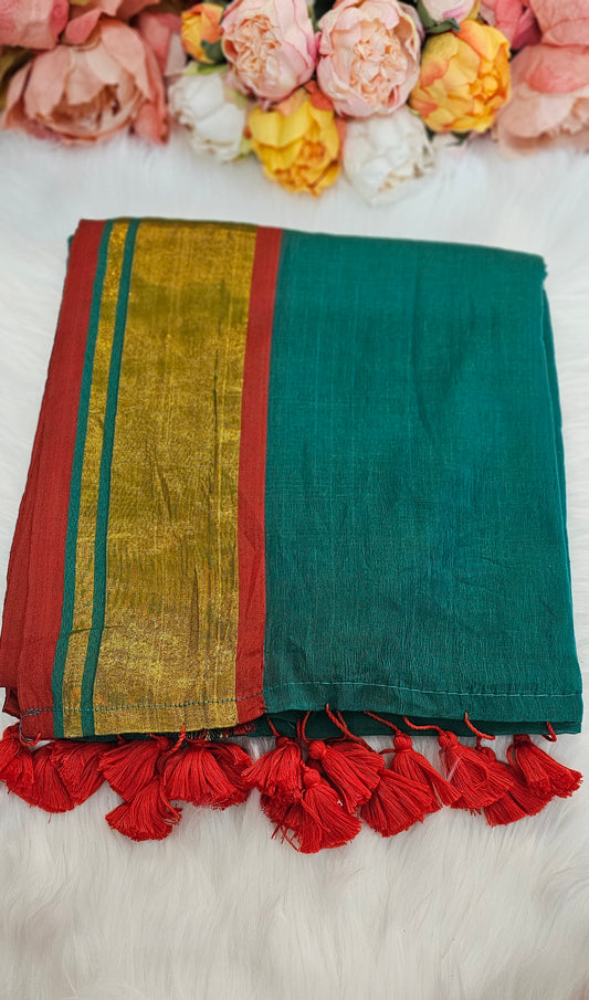Vishu special mulmul saree