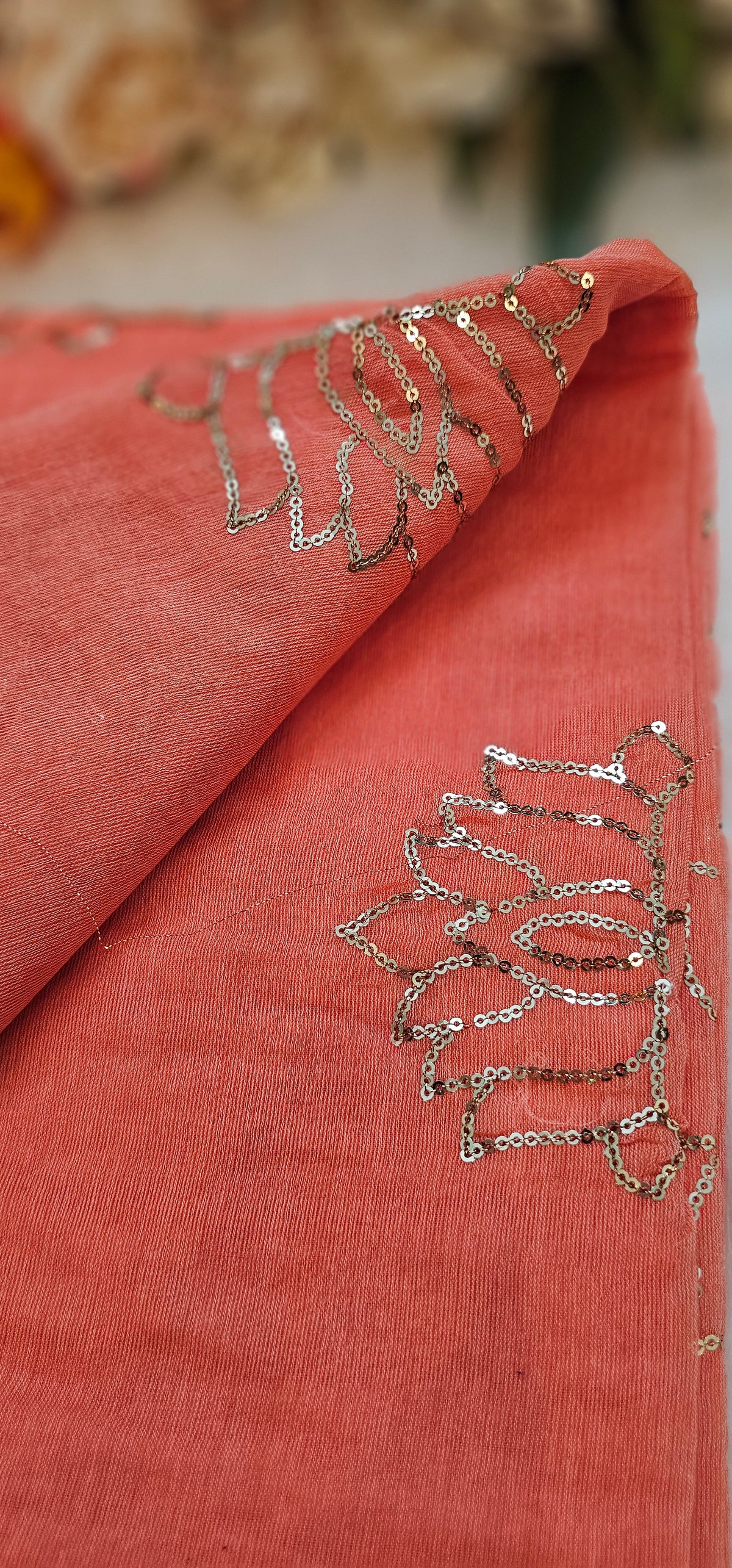 Premium lotus sequenced mul cotton stunning sarees