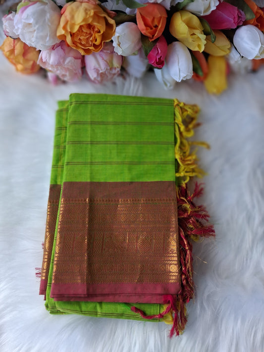 Premium handloom Kanchi cotton unstitched kurti and dupatta 💕