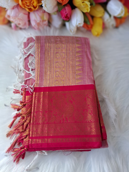 Premium handloom Kanchi cotton unstitched kurti and dupatta 💕