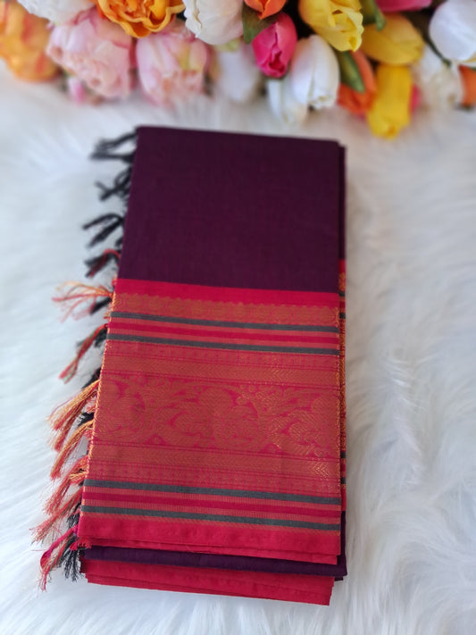 Premium handloom Kanchi cotton unstitched kurti and dupatta 💕
