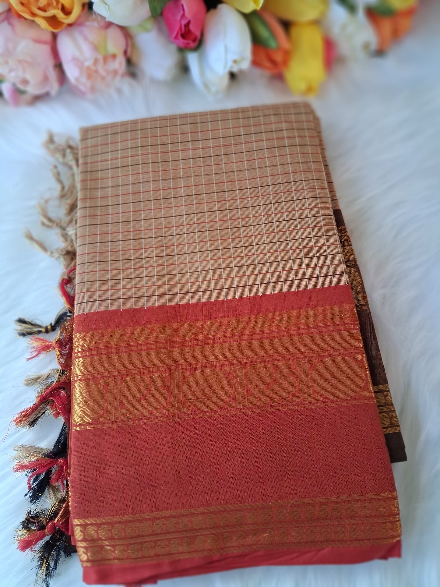 Premium Kanchi cotton unstitched kurti and dupatta 💕