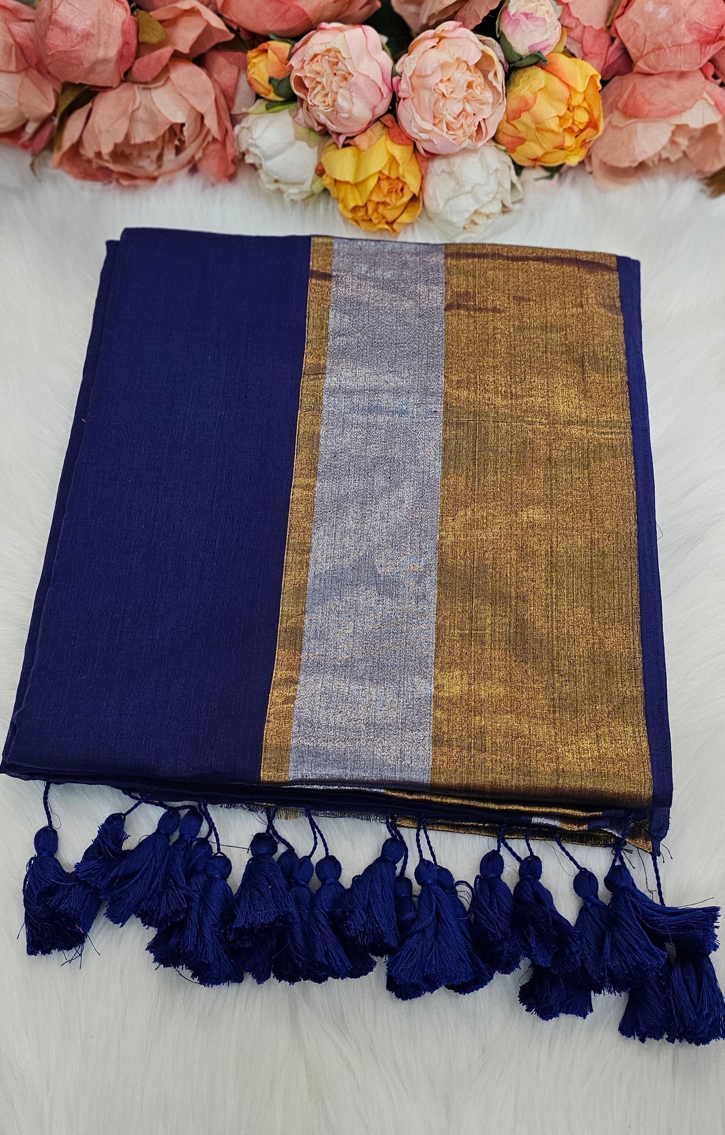 Stunning  mulmul cotton saree