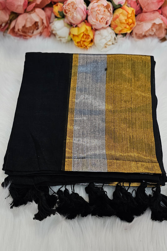 Stunning  mulmul cotton saree