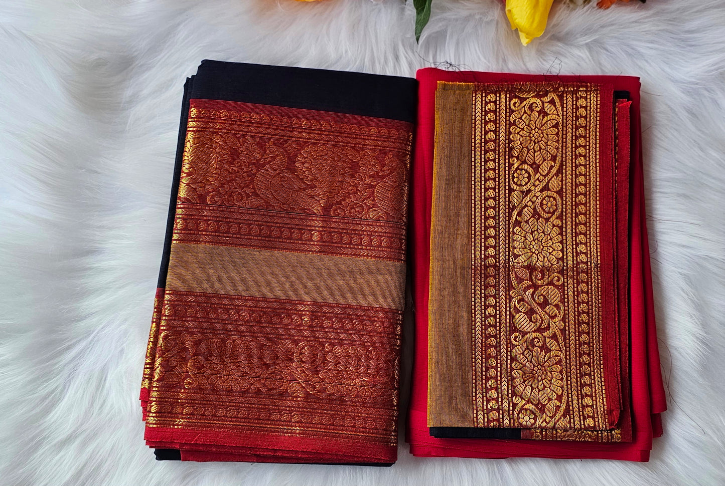 Premium Kanchi cotton unstitched dhavani set💕