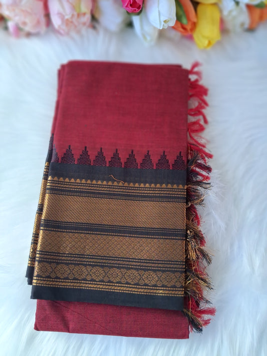 Premium handloom Kanchi cotton unstitched  kurti and dupatta 💕