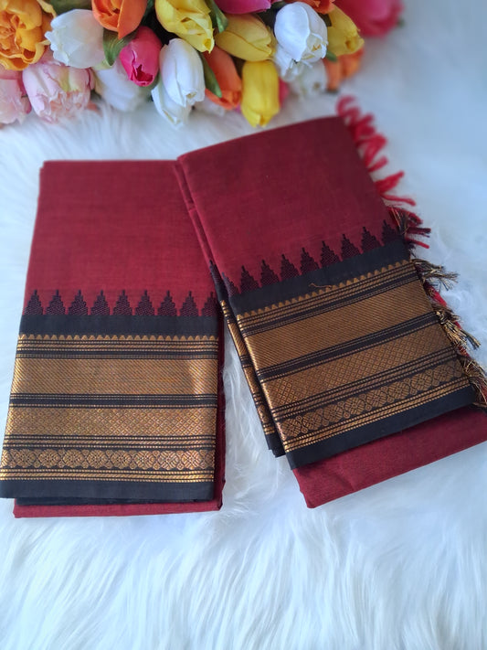 Premium handloom Kanchi cotton unstitched  kurti and dupatta 💕