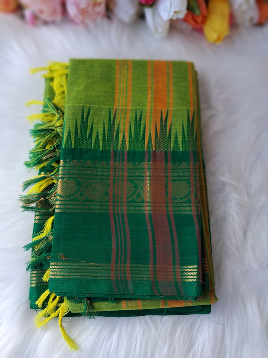 Premium handloom Kanchi cotton unstitched  kurti and dupatta 💕