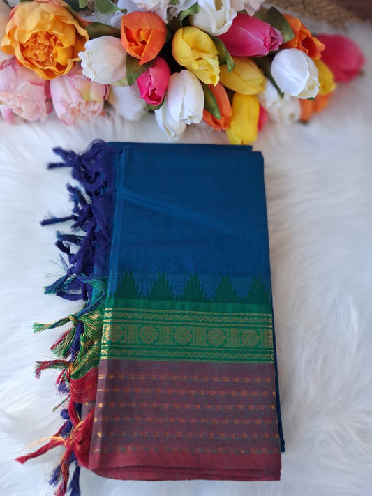 Premium handloom Kanchi cotton unstitched  kurti and dupatta 💕