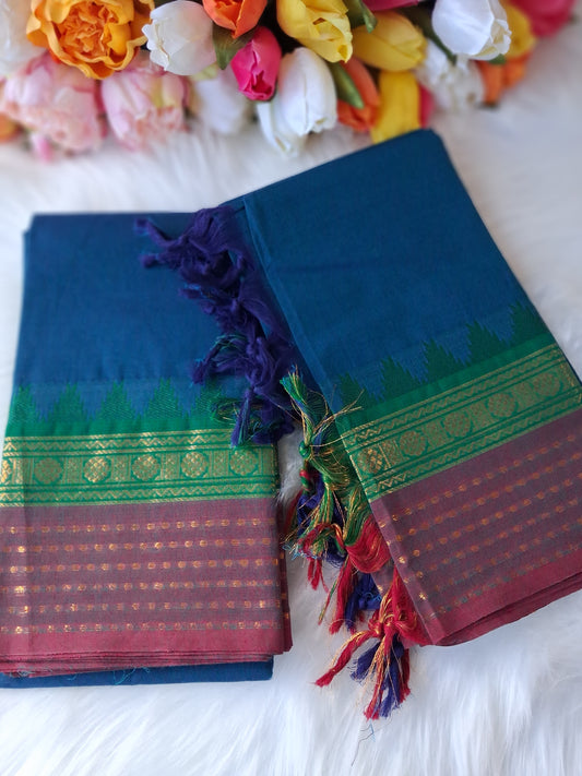 Premium handloom Kanchi cotton unstitched  kurti and dupatta 💕