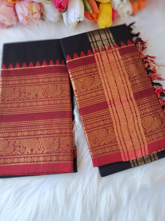 Premium handloom Kanchi cotton unstitched  kurti and dupatta 💕